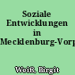 Soziale Entwicklungen in Mecklenburg-Vorpommern