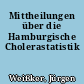 Mittheilungen über die Hamburgische Cholerastatistik