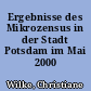 Ergebnisse des Mikrozensus in der Stadt Potsdam im Mai 2000