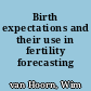 Birth expectations and their use in fertility forecasting